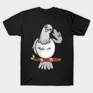 Dove peace faithful white gray bird love T-Shirt